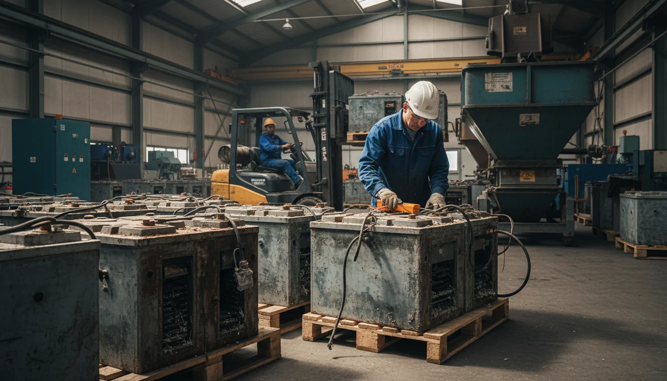 Cómo gestionar las baterías industriales al final de su vida útil