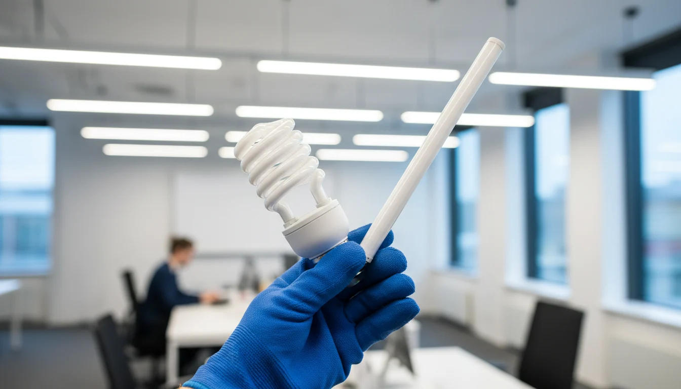 Cómo gestionar los fluorescentes y lámparas de bajo consumo en tu empresa